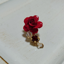 イヤーカフ バラの花 赤 フラージュ イヤーカフ ETERNAL ROSE 通販