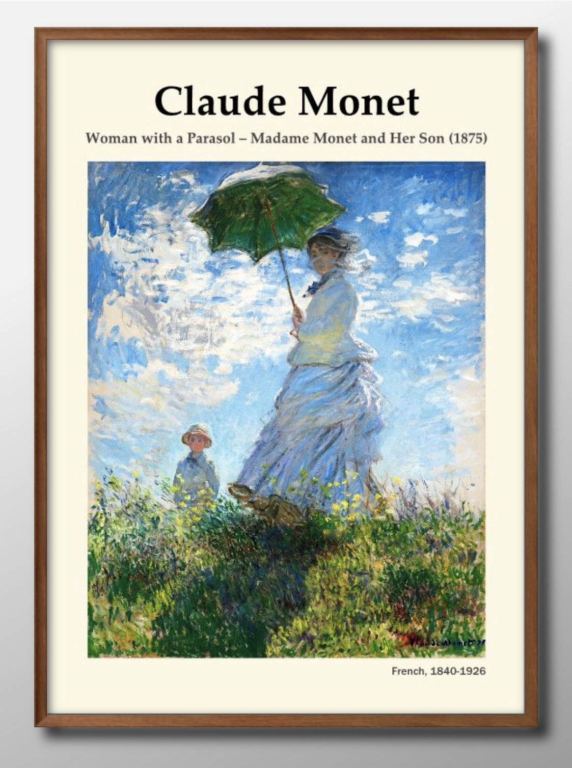 Chemin dans les bles a Pourville 1882（クロード モネ