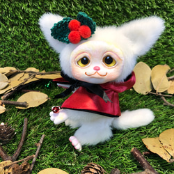 白猫のソフィアちゃんぬいぐるみドールアートドールクリスマス その他