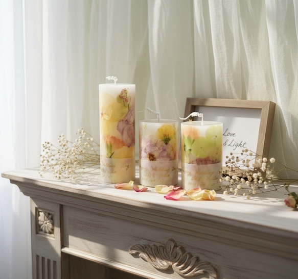 アフターブーケキャンドル ブーケ保存 3本セット キャンドル