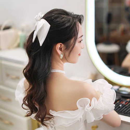 リボン ウェディング ヘッドドレス 結婚式 ヘアアクセサリー 8 リボン ウェディング ヘッドドレス 結婚式 ヘアアクセサリー 8