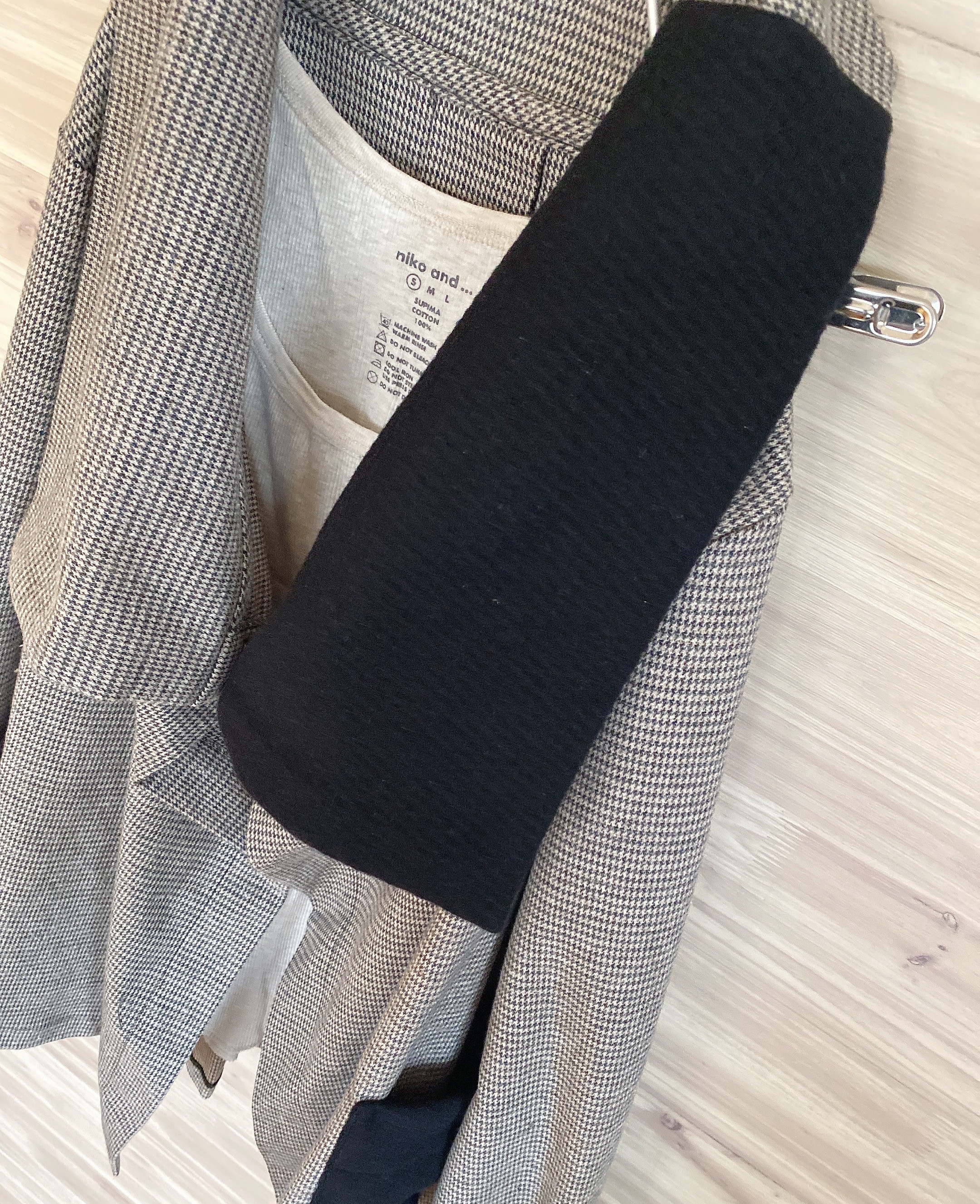 a.myu 3パターンコート　千鳥格子　起毛wool