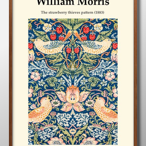 Charles FA Voysey Fragmento textil 1890-1910（ウィリアム