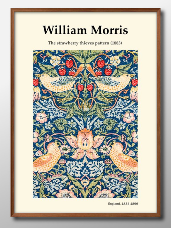 1-7515■A3アートポスター『ウィリアム・モリス』上級マットコート紙採用　絵画　イラスト　北欧 1枚目の画像