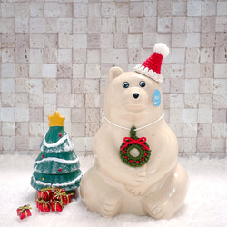 8月25日まで販売中】しろくま貯金箱 スイカ帽子&カメラポシェットset