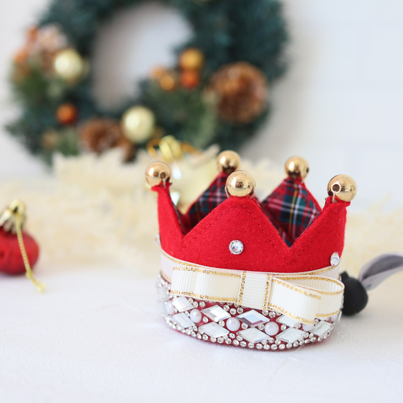 《人気商品》jewelry christmas クラウン/クリスマスのティアラ・帽子　誕生日や撮影会にどうぞ 3枚目の画像