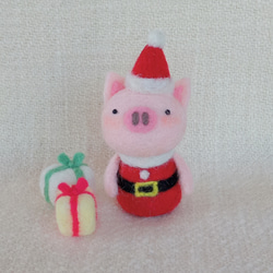 ハロウィンのぶたちゃん羊毛フェルトストラップ 羊毛フェルト Mt.maru