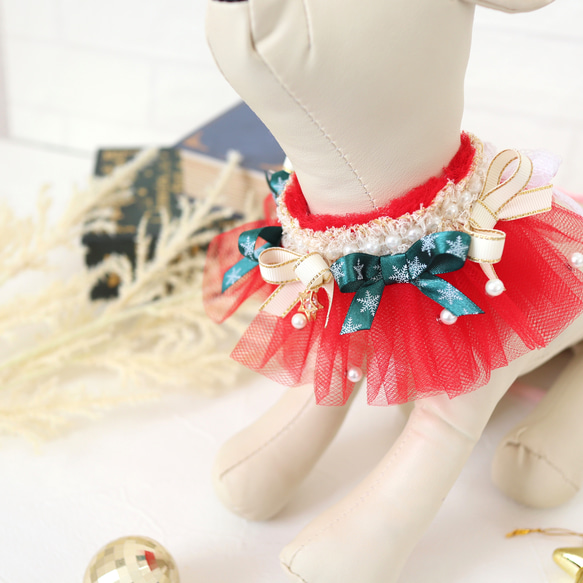 《特集掲載❣️ribbon christmas choker"クリスマスのおめかしに..チョーカー/クリスマス撮影会にも 11枚目の画像