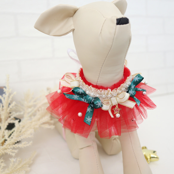 《特集掲載❣️ribbon christmas choker"クリスマスのおめかしに..チョーカー/クリスマス撮影会にも 10枚目の画像