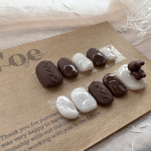 スイーツ/ロング/ピンクのネイルデザイン｜ネイルブック ネイルチップ