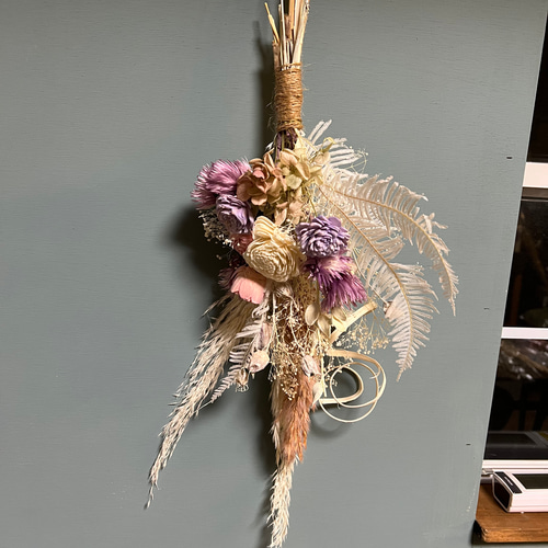 ドライフラワー ブーケ インテリア 壁飾り スワッグ プレゼント ウェディング imgrc0122497362.jpg