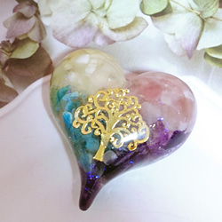 ミニハートのオルゴナイト その他インテリア雑貨 Marché Aile 風羽