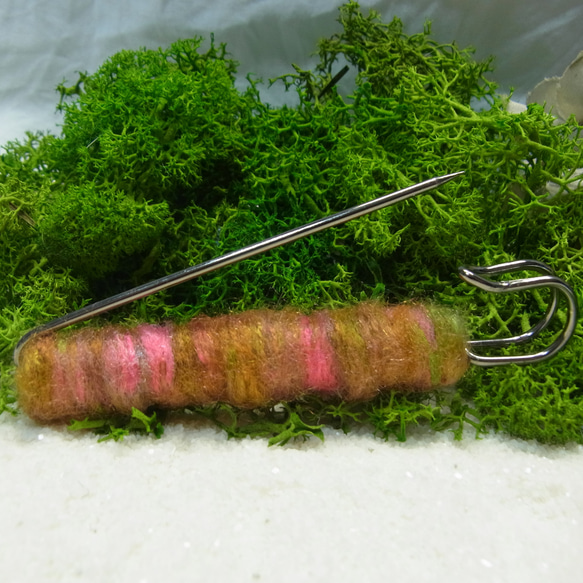 ストールピン キルトピン ブローチ ハットピン ファンシーヤーン 5枚目の画像