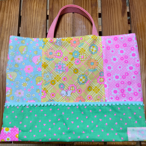 セ16入園入学準備ピンクスpinks手提げレッスンバック上履き入れ体操服袋女の子 入園入学準備 ピンクスpinks 手提げ レッスンバッグ 通園通学