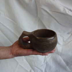 神代タモで作った一木彫りコーヒーカップ 5枚目の画像
