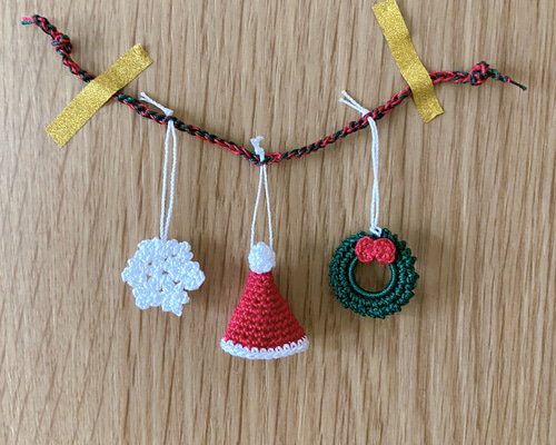 未使用☆レース編みオーナメントモビール d07aa44f8d3d5fecb8273d735d1277