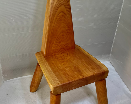 1261 建具屋一筋58年のおじいちゃんの手作りスツール、イス☆けやき 1261 建具屋一筋58年のおじいちゃんの手作りスツール、イス