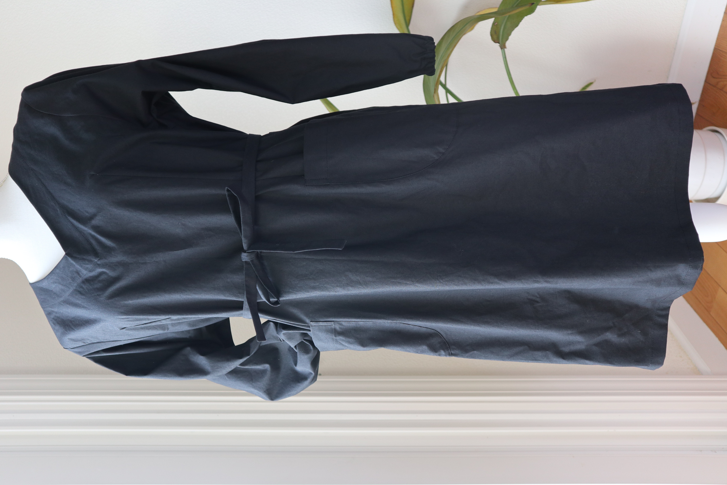 ドレス割烹着（ブラック）受注製作