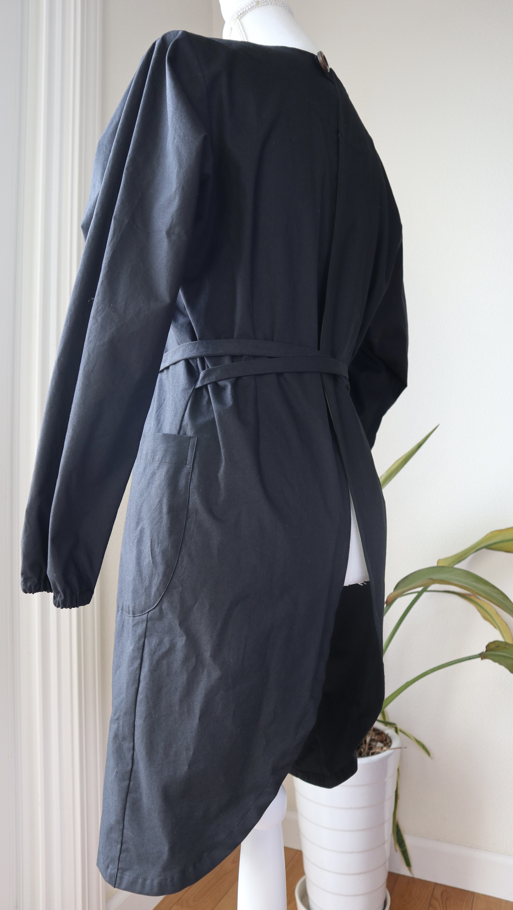 ドレス割烹着（ブラック）受注製作