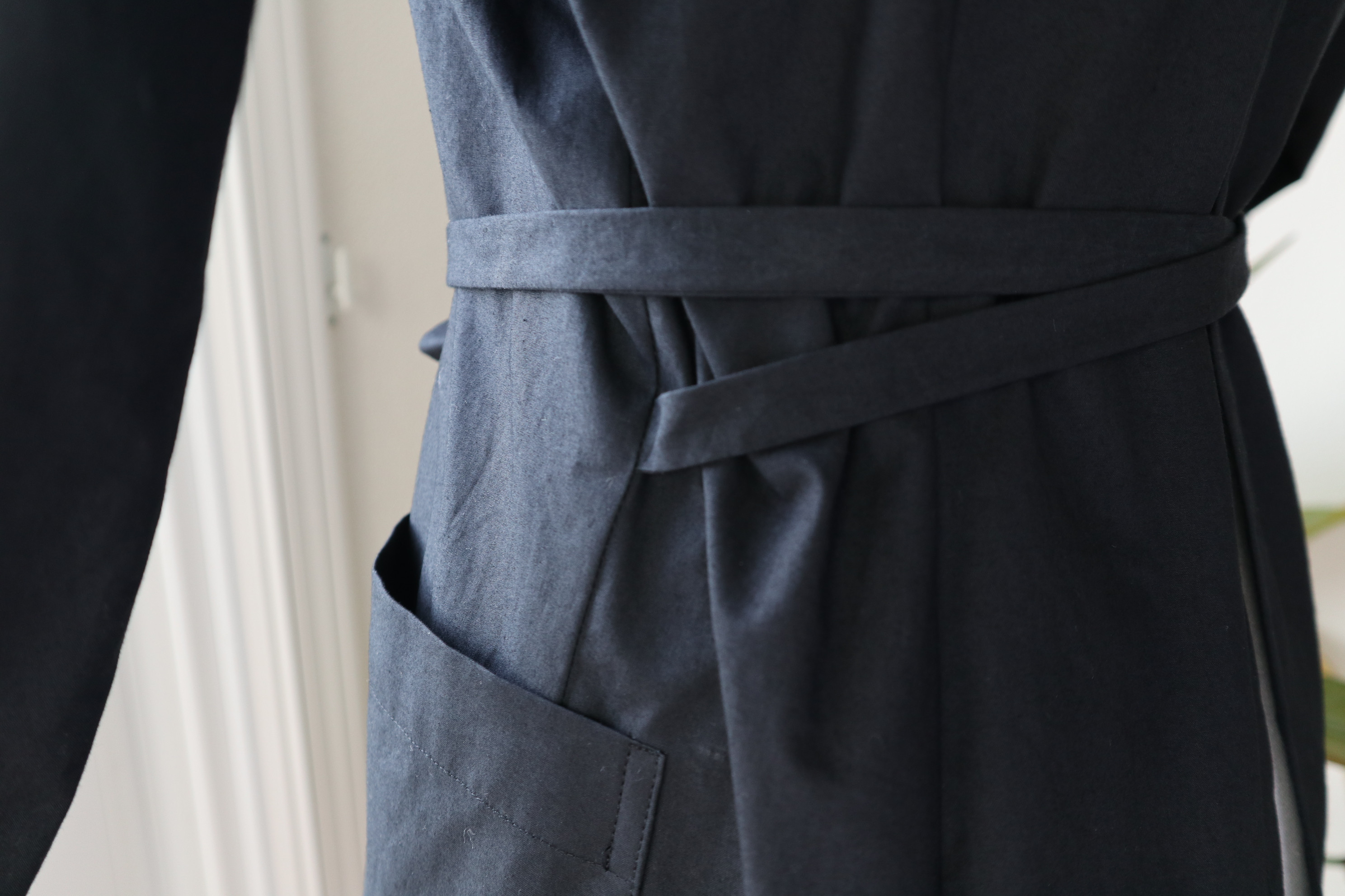 ドレス割烹着（ブラック）受注製作