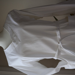 ドレス割烹着（ホワイト）受注製作 11枚目の画像