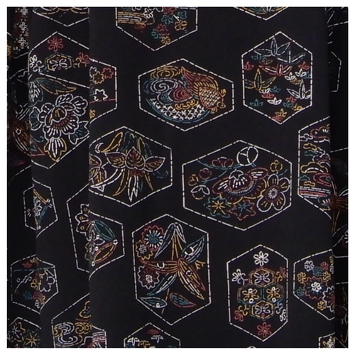 着物リメイク チュニックワンピース フリーサイズ kimono ワンピース