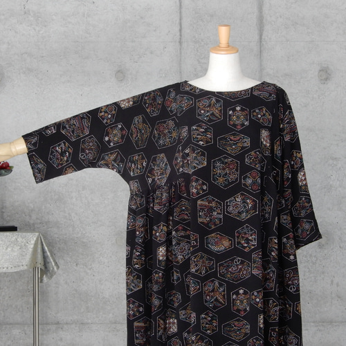 着物リメイク チュニックワンピース フリーサイズ kimono ワンピース