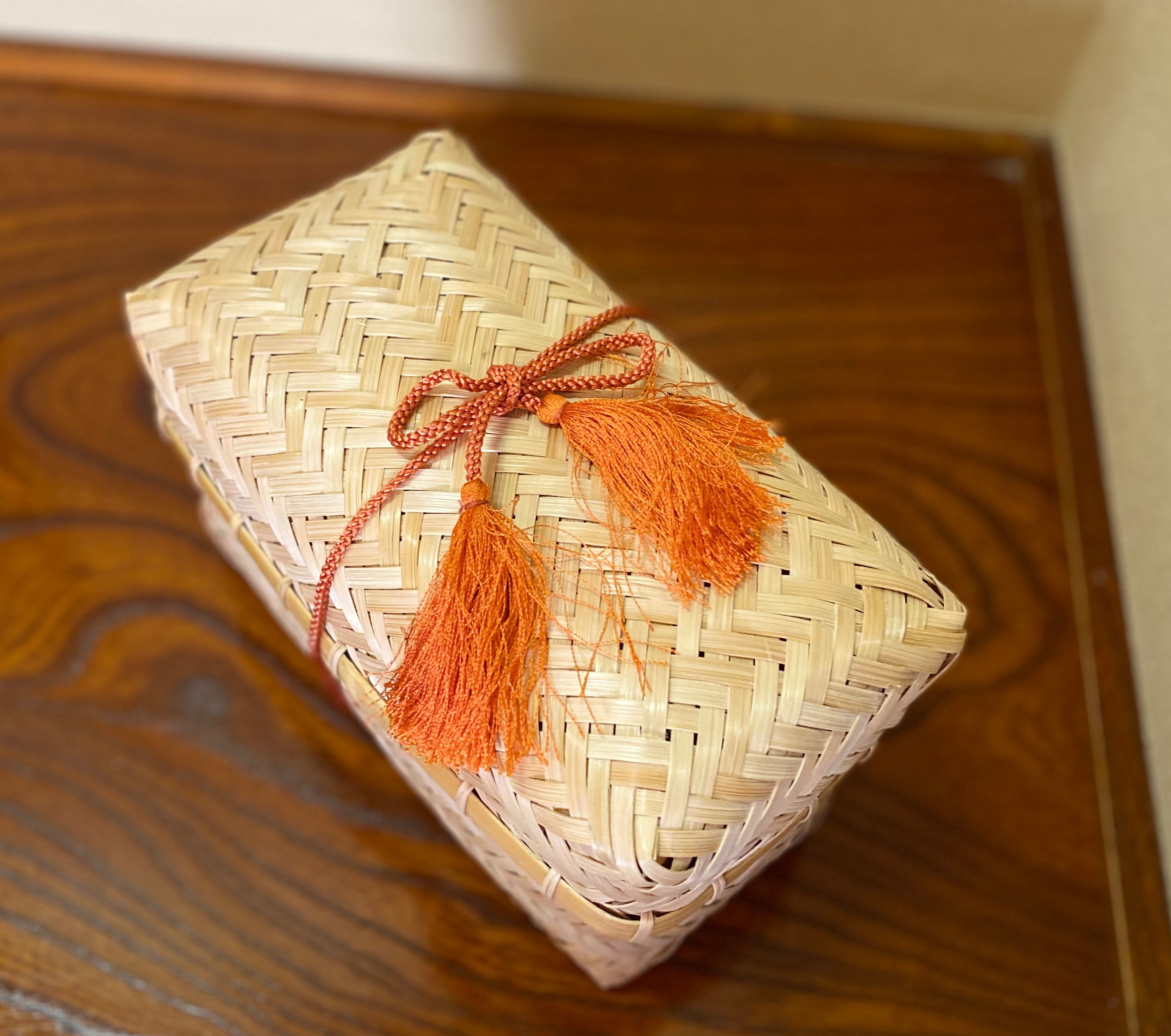 高さのある竹のお弁当箱　ランチボックス(長方形・大)