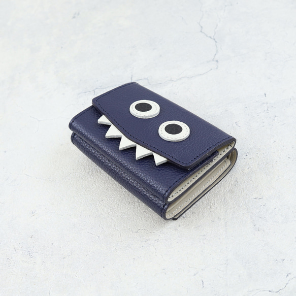 [海軍藍] 想要給別人看的/最小又可愛的緊湊型三折錢包 [Monster Mini Wallet] 第2張的照片