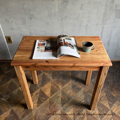 【カウンターデスク】90×30cm 高さ60cm  無垢材 【サイズオーダー可能】