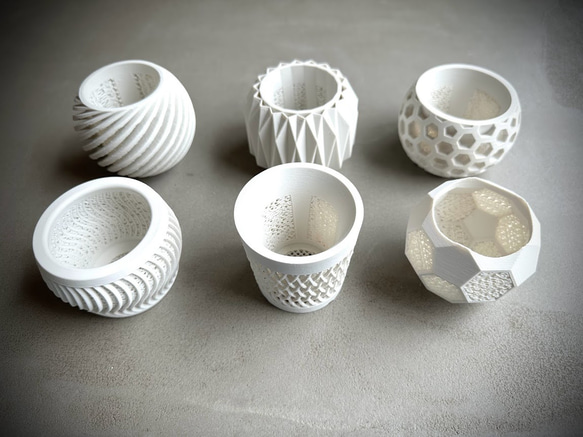 メッシュ植木鉢　ミニ　3個チョイス　サボテンなど 2枚目の画像