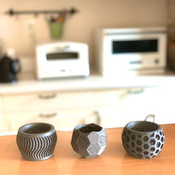 メッシュ植木鉢　ミニ　3個チョイス　サボテンなど 4枚目の画像