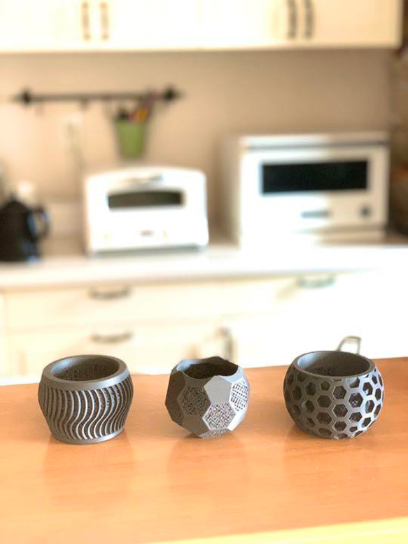 メッシュ植木鉢　ミニ　3個チョイス　サボテンなど 4枚目の画像