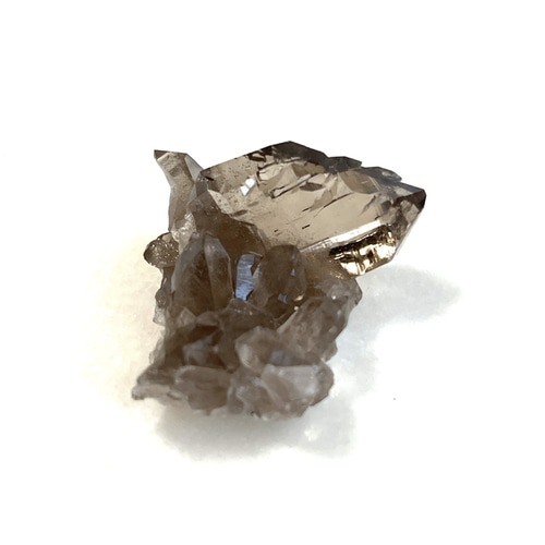 水晶　帯留め　スモーキークォーツ　グレー　昭和レトロ　アンティーク　希少品 アルプス水晶(スイス産・スモーキークォーツ) 約45g|ハッピー
