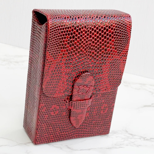 日本製 リザード マルチボックス マルチケース 名刺 カード シガレット