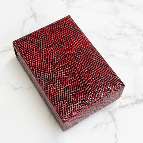 日本製 リザード マルチボックス マルチケース 名刺 カード シガレット