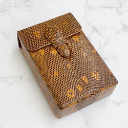 日本製 リザード マルチボックス マルチケース 名刺 カード シガレット