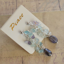 フローライト ピアス（スタッド・一粒） の人気通販｜Creema(クリーマ