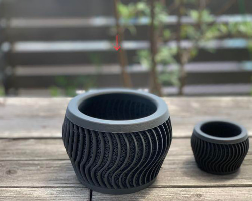メッシュ植木鉢 ジャイロイド植木鉢 (波) 一輪挿し・花瓶・花器 VERLEN