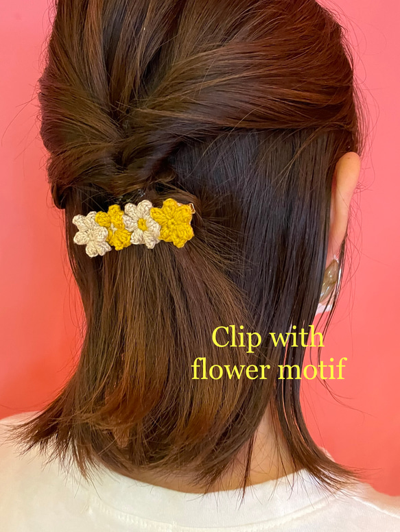 Clip with Flower motif 〜大人可愛い花の髪飾り〜 1枚目の画像