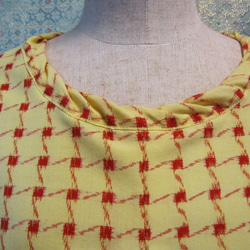 手織り絣プルオーバー 4枚目の画像