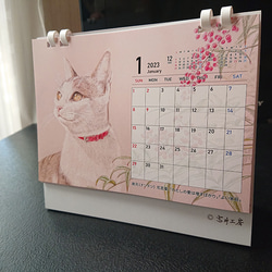 2023年猫のカレンダー【卓上タイプ】 1枚目の画像