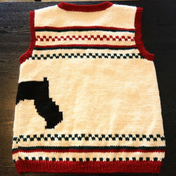 ワンちゃんとペアルック♪シュナウザー柄ベスト エル・ウエーブ オリジナル 6枚目の画像