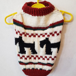 ワンちゃんとペアルック♪シュナウザー柄ベスト エル・ウエーブ オリジナル 3枚目の画像