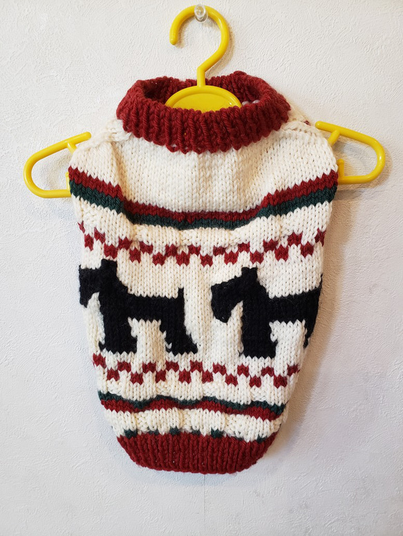 ワンちゃんとペアルック♪シュナウザー柄ベスト エル・ウエーブ オリジナル 3枚目の画像