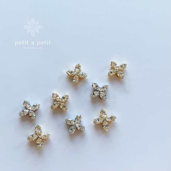 Total Swarovski®︎「pétale」手術不鏽鋼耳環或無鎳耳環 第14張的照片