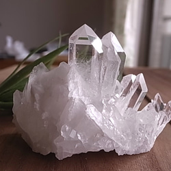 アーカンソー産クラスター　クリスタル　水晶 227ｇ 1枚目の画像