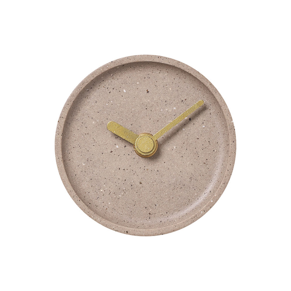 タイルの置き時計　colon:antique　うすちゃ 3枚目の画像