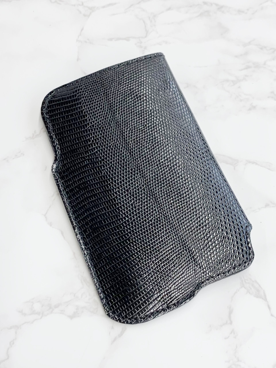 日本製　上質　リザード　スマホケース　トカゲ革　エキゾチックレザー