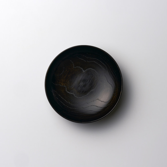 汎用小鉢　拭き漆　黒　天然木（栓） 2枚目の画像